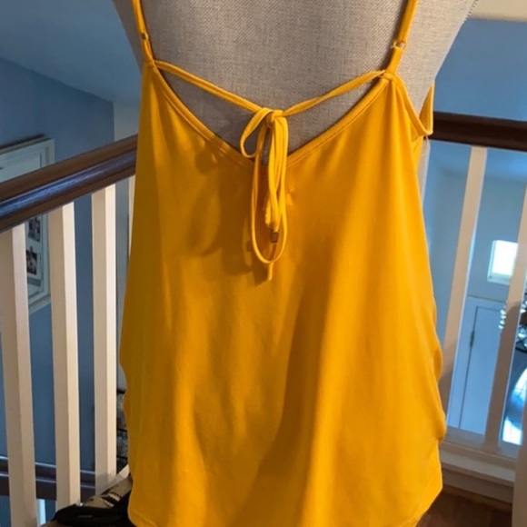 Socialite Mustard Yellow Strappy Tank - Picture 5 of 8